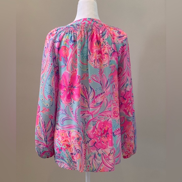 Lilly Pulitzer Elsa Silk Top - Picture 4 of 11